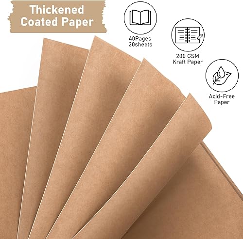 Vista 29 de Gotideal Álbum de recortes de bricolaje, papel para manualidades, álbum de fotos de boda y aniversario, álbum de recortes familiar, accesorios