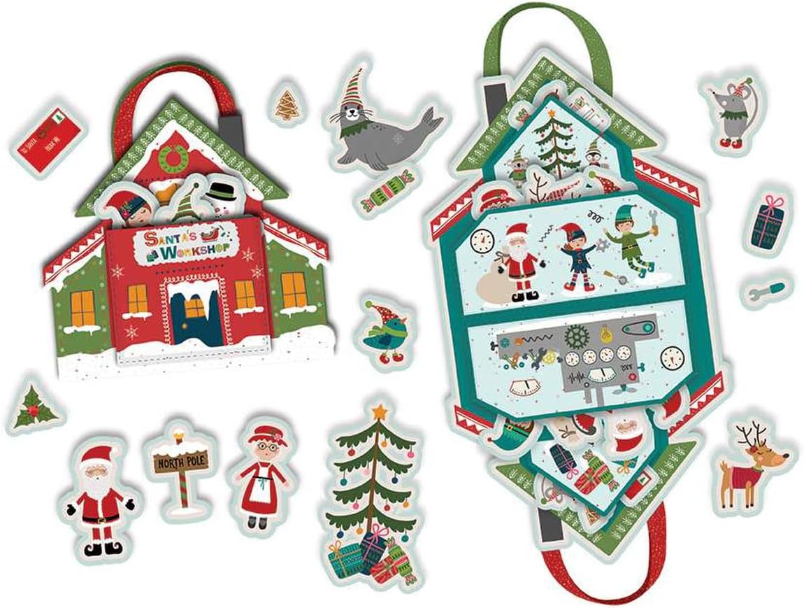 Riley Blake Santa’s Workshop Felt Panel by Jennifer Long of Sew A Story, Perfect for Quilting, Apparel and Home Decor.
