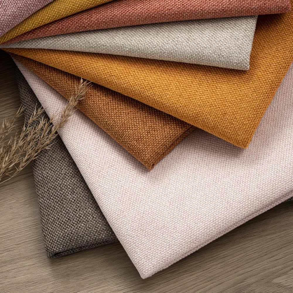 2m Polsterstoff Meterware Breite 150 cm Sofastoff Polyester Stoff Leinenartiger Stoff Möbelstoff Dekostoff für DIY Nähen Handwerk Kissenbezug Sitzkissen Taschen Heimdekoration,Marineblau
