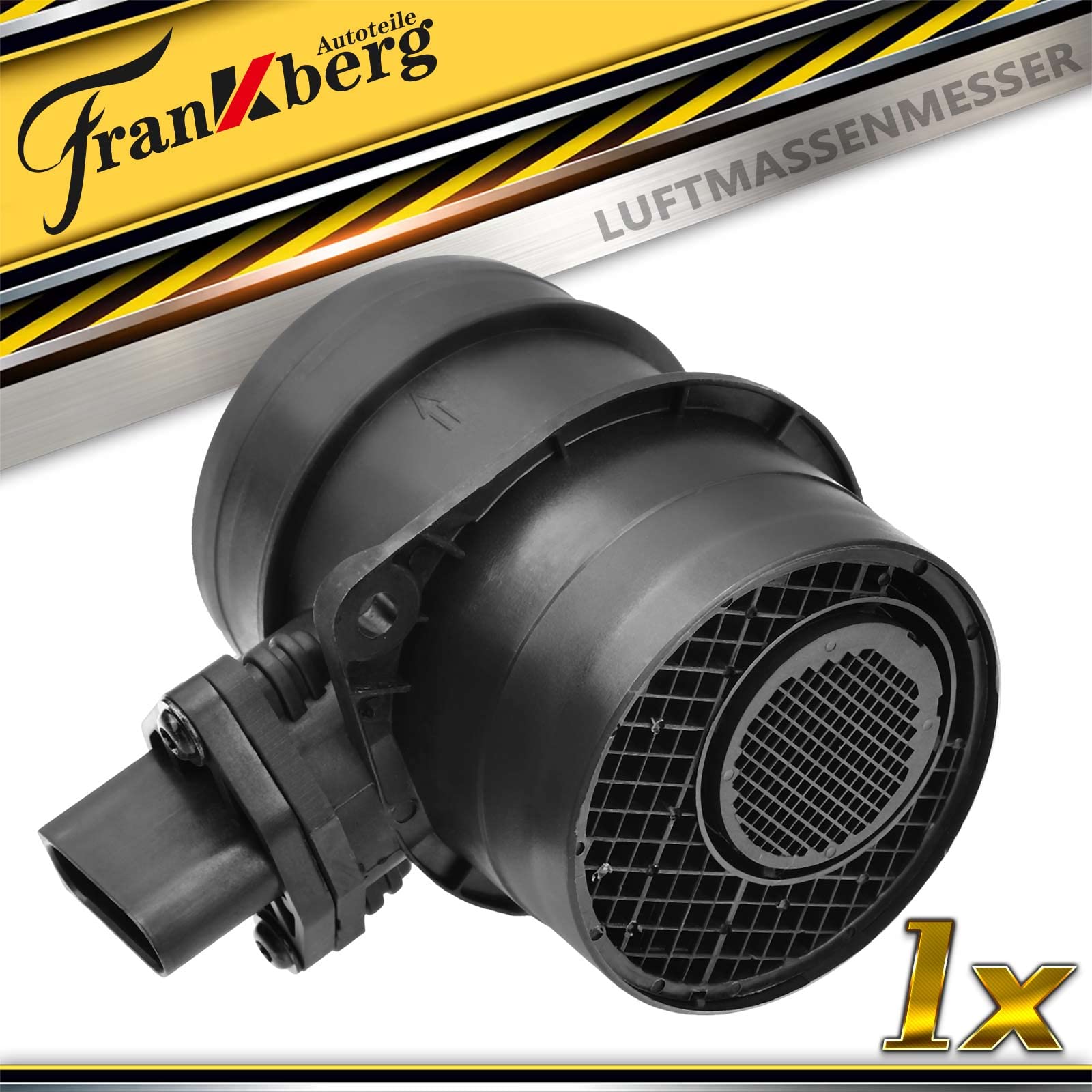 Frankberg Misuratore di massa d'aria compatibile con A3 8L1 A4 8EC A6 4B2 Ibiza III 6L1 1J2 Golf IV 1J1 3B3 III 1K2 2000-2019 074906461B