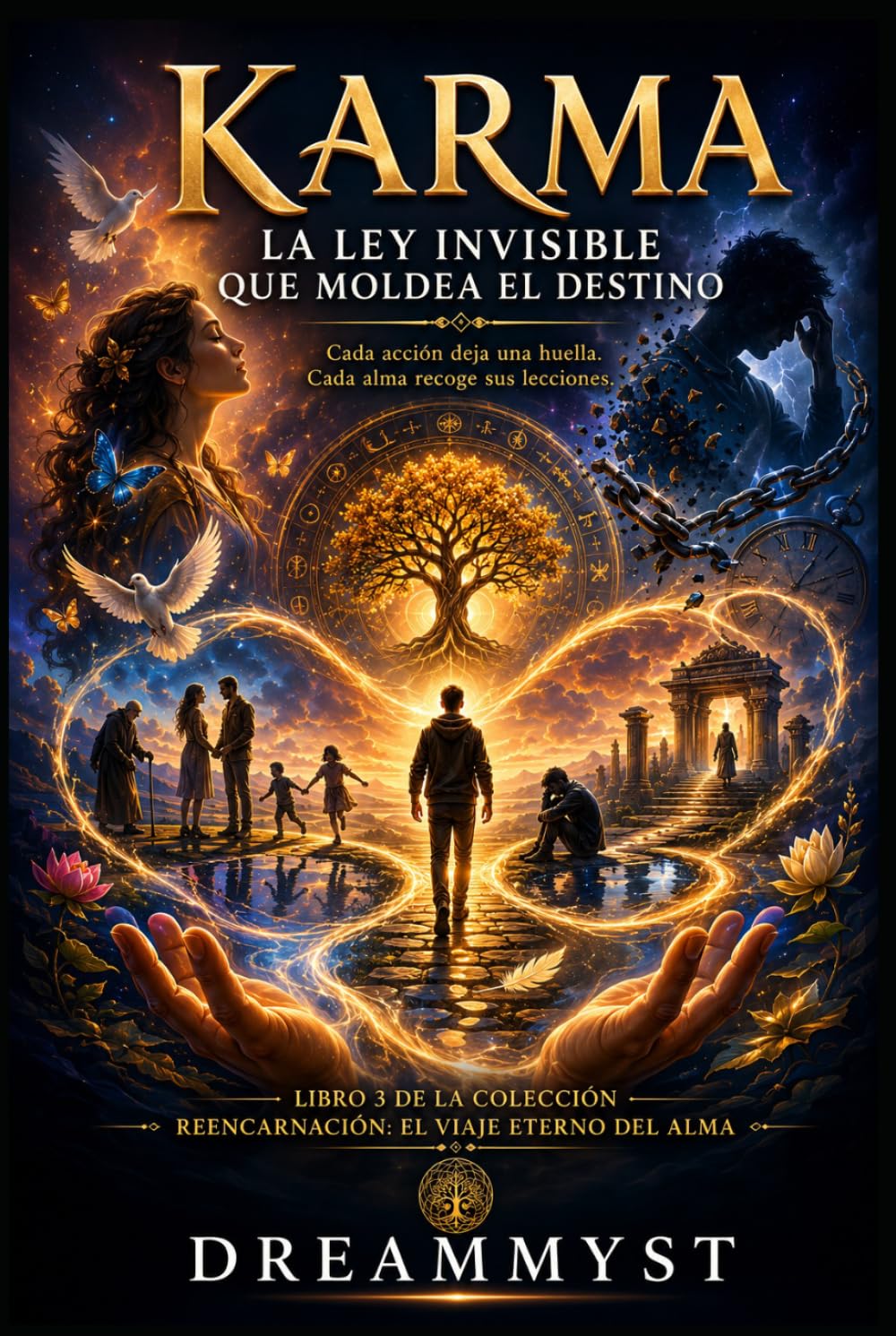 Karma: La ley invisible que moldea el destino: Colección Reencarnación: El viaje eterno del alma (LIBRO 3)