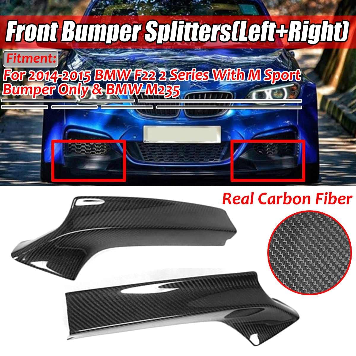 2pcs Auto Paraurti Anteriore Spoiler Splitter Body Kit Grembiuli Copertura Guard Trim Fit for BMW M235i Coupe F22 M-Tech M-Sport 2014-2016