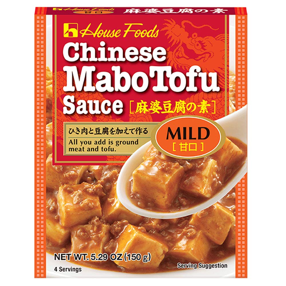 麻婆豆腐 Chinese Mabo Tofu Sauce, Mild, 5.29 oz / 150 g (Pack of 2)