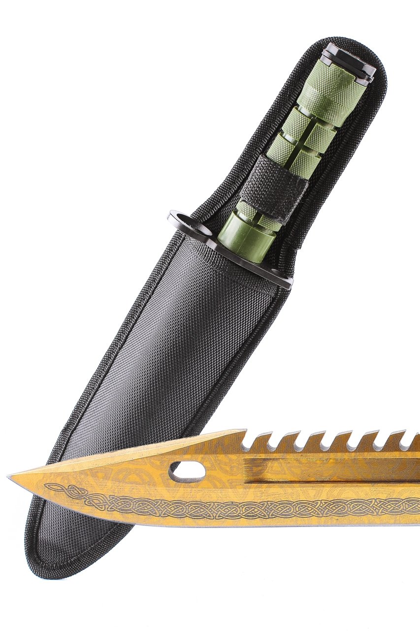 ARIKnives Stumpf CSGO Bajonett Knife - Lore - Trainer - Sammler - Edelstahl - 32,5 cm