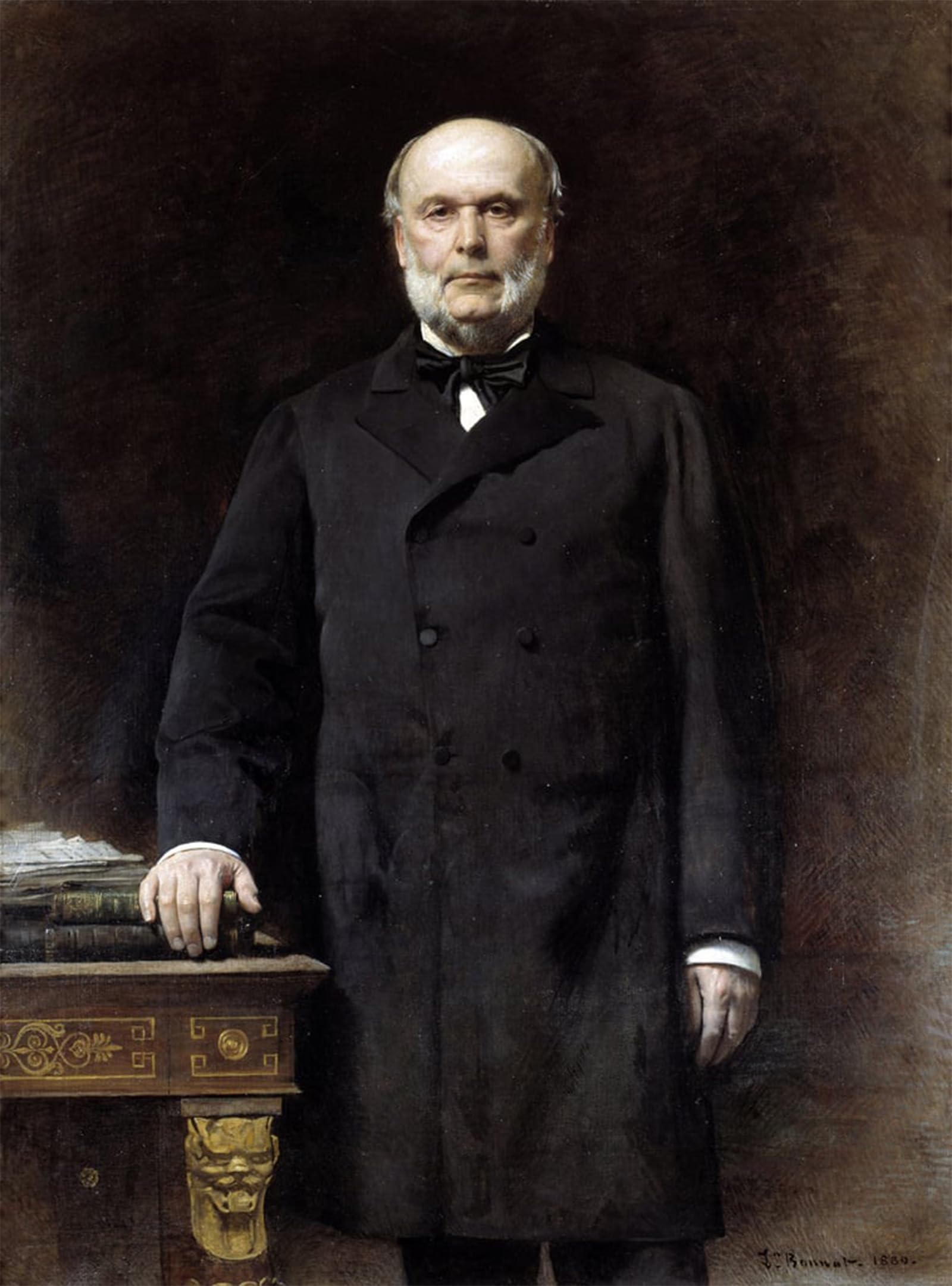 POSTERIIk Vintage Art Print Images Pictures Print Portrait of Jules Grevy President of the Republic Painting by Leon Florentin Bonnat Modern Colour Posters for Office Home Decor 60x90cm