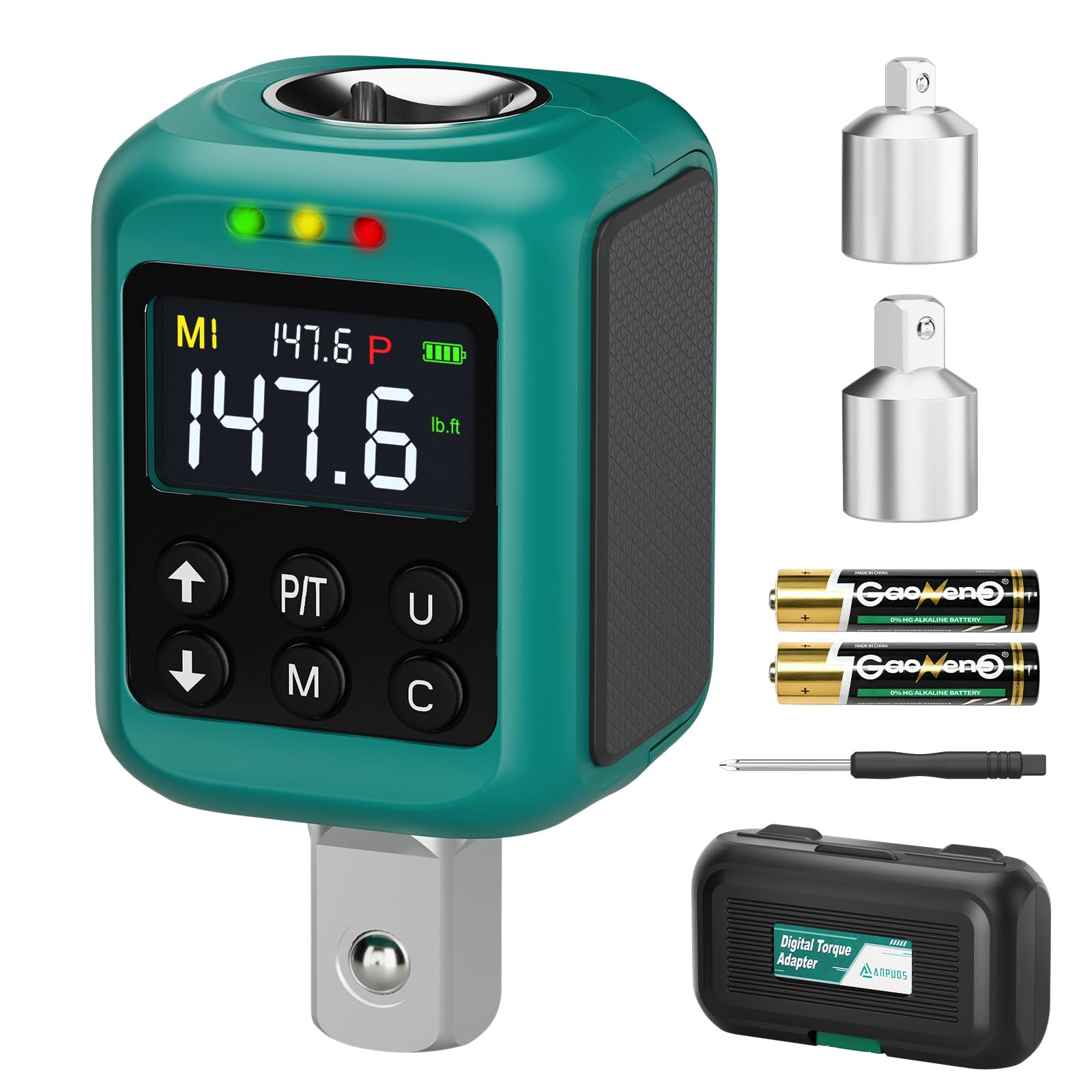 ANPUDS 1/2" Digital Torque Adapter, 7.4-147.5 Ft-lb/10-200 Nm, ±1% Accuracy — Amazon image 10