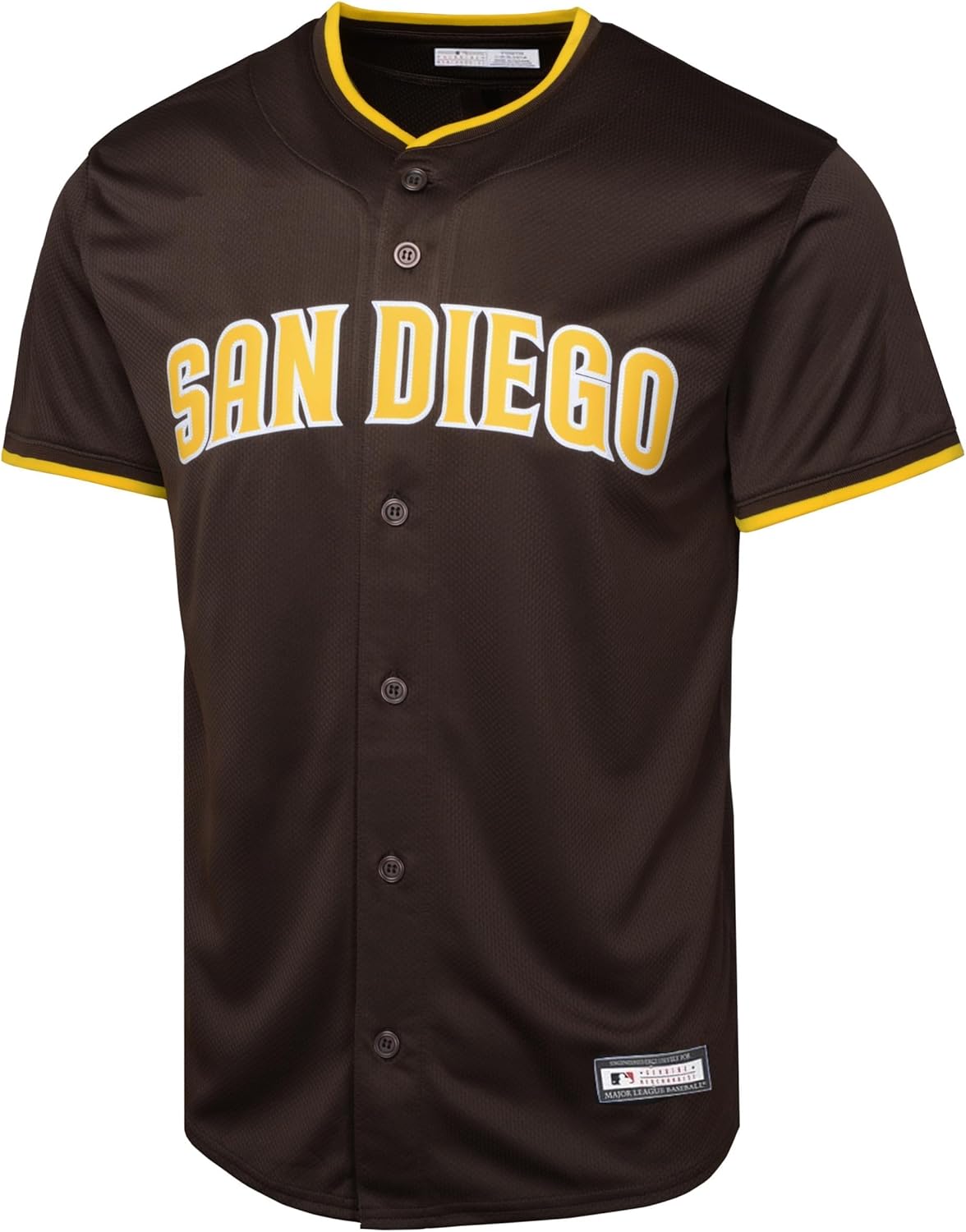 Manny Machado San Diego Padres MLB Kids Youth 8-20 Brown Alternate Player Jersey - Image 2