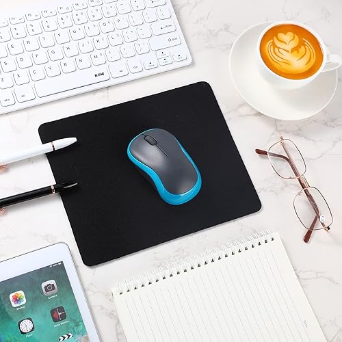 Miniatura 6 de 100 alfombrillas de mouse para juegos de 7.09 x 8.66 x 0.08 pulgadas, base de goma antideslizante, alfombrilla de mouse para escritorio, alfombrilla