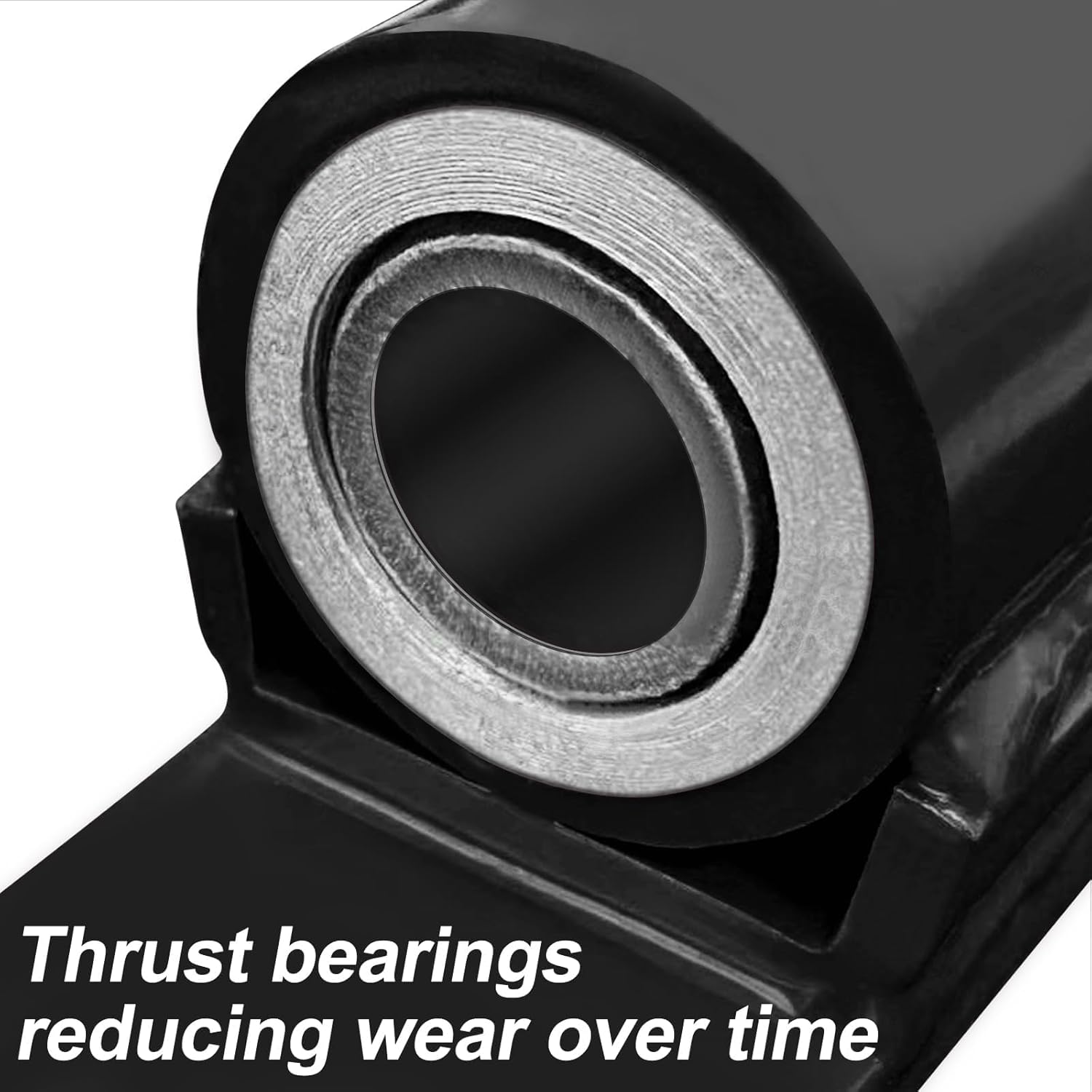 7" 2062P Heavy Duty Gate Hinges 1100lb Capacity - Bolt On/Weld On Carbon Steel Hinges for Driveway Gates, Fence & Barn Doors - Ball Bearing Design, Rust-Black Resistant Finish （2pcs）