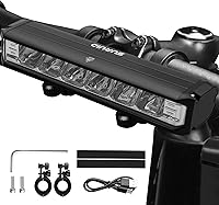 Suruid 1800 Lumen Super Bright USB Rechargeable Bike Light - Waterproof MTB Headlight, Daytime Running Light for Cycling Commuting