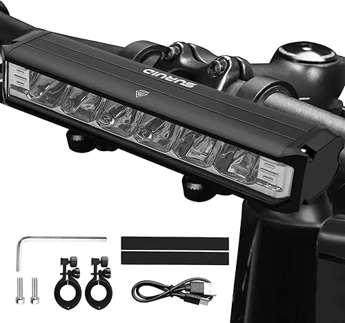 Super Bright LED Bike Light, USB Rechargeable Bicycle Headlight, Waterproof