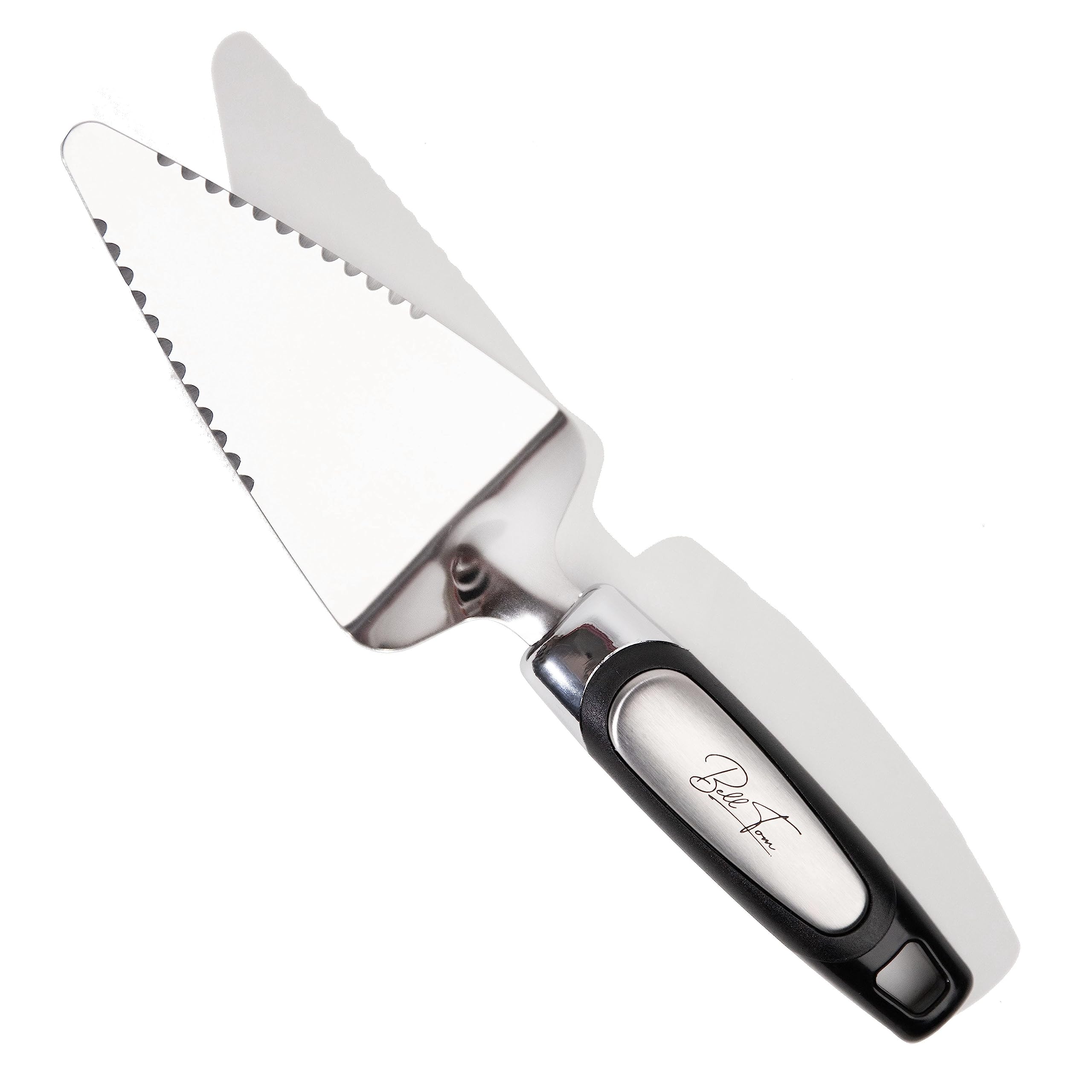Premium Gourmet Pie Server. A Cake and Pastry Spatula - Strong Stainless Steel Cake Slicer and Pie Cutter. Our Pie Servers look great too. BellTom metal pie knife for serving a perfect slice.