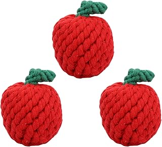 ULTECHNOVO 3Pcs Dog Teething Toy Dog Rope Toy Puppy Teething Rope Toy Dog Chew Toys Dog Teeth Cleaning Toy Puppy Chews for Teething Rope Dog Toys Dog Knot Toy pet Cotton Rope to Weave
