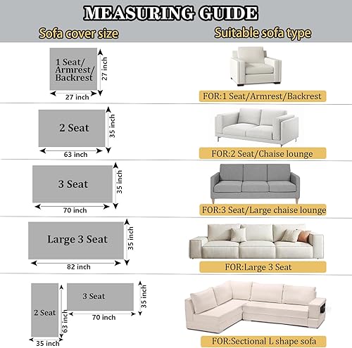 Miniatura 5 de NAISI Fundas de sofá para perros, funda impermeable de franela a rayas, apta para mascotas, lavable, protector antideslizante para sofá seccional (2