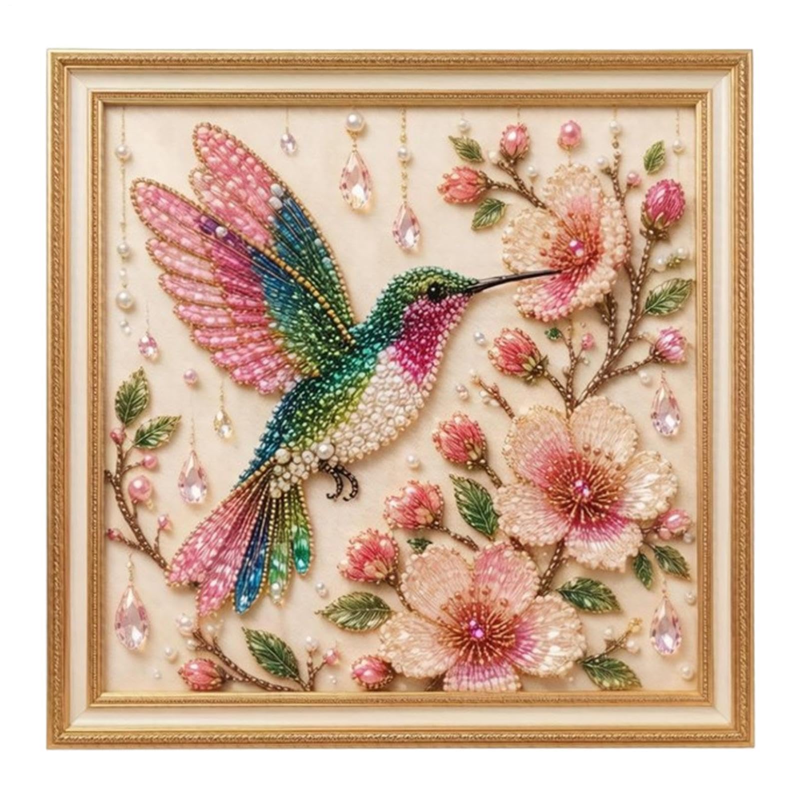 Kit de arte de perlas de 20x20 cm para decorar una sala de estar moderna 8