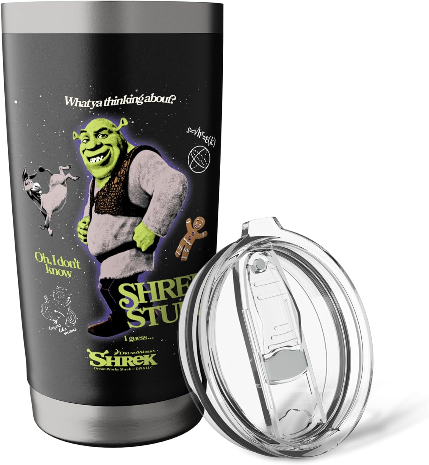 Shrek Stuff What Ya Thinking about? Stainless Steel Insulated Tumbler - Image 5