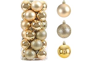 24pcs Mini Christmas Balls Ornaments: Elevate Your Holiday Décor