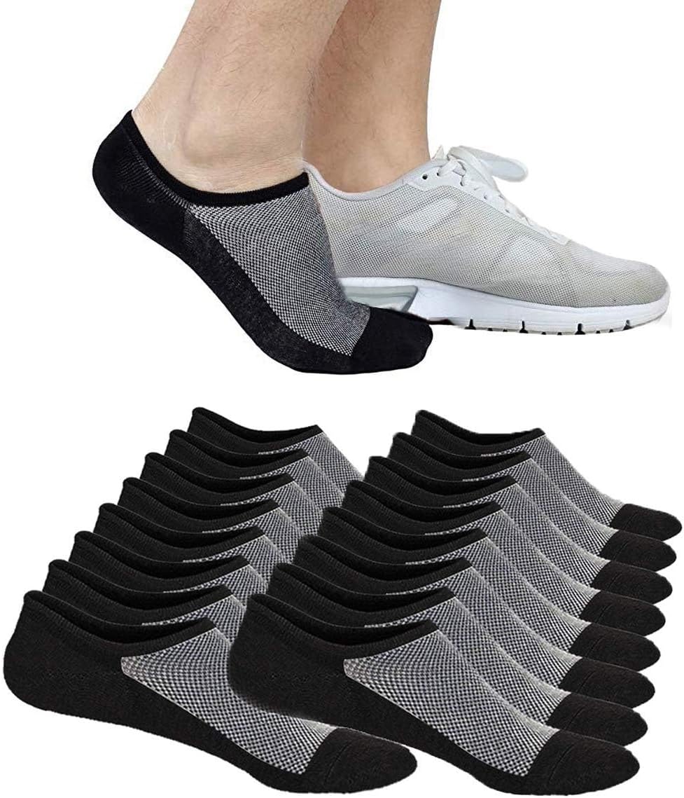 - No Show Socks Ankle Low Cut Socks for Mens, Non Slip, 8 Pairs 16 Pairs