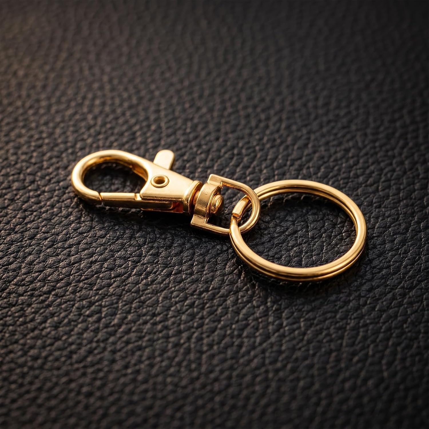 30pcs Golden Lobster Claw Clasp Key Ring Findings for Travel Gifts image 5