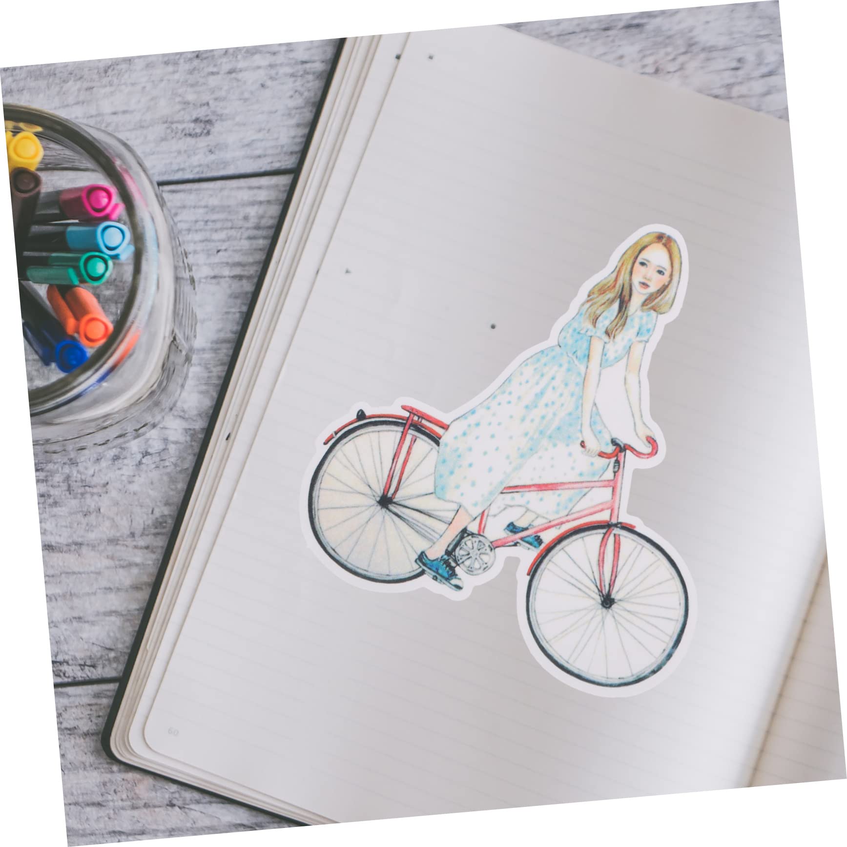 1080piezas Stickers De Scrapbooking De Personajes Pegatinas Decorativas Para Diario Material De Manualidades y Journaling Accesorios Aesthetic Para Álbumes y Calendarios