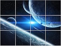 Vista 1 de Dmsky Paneles acústicos artísticos, panel de pared acústico de 48 x 36 pulgadas, panel decorativo absorbente de sonido para paredes, panel de pared