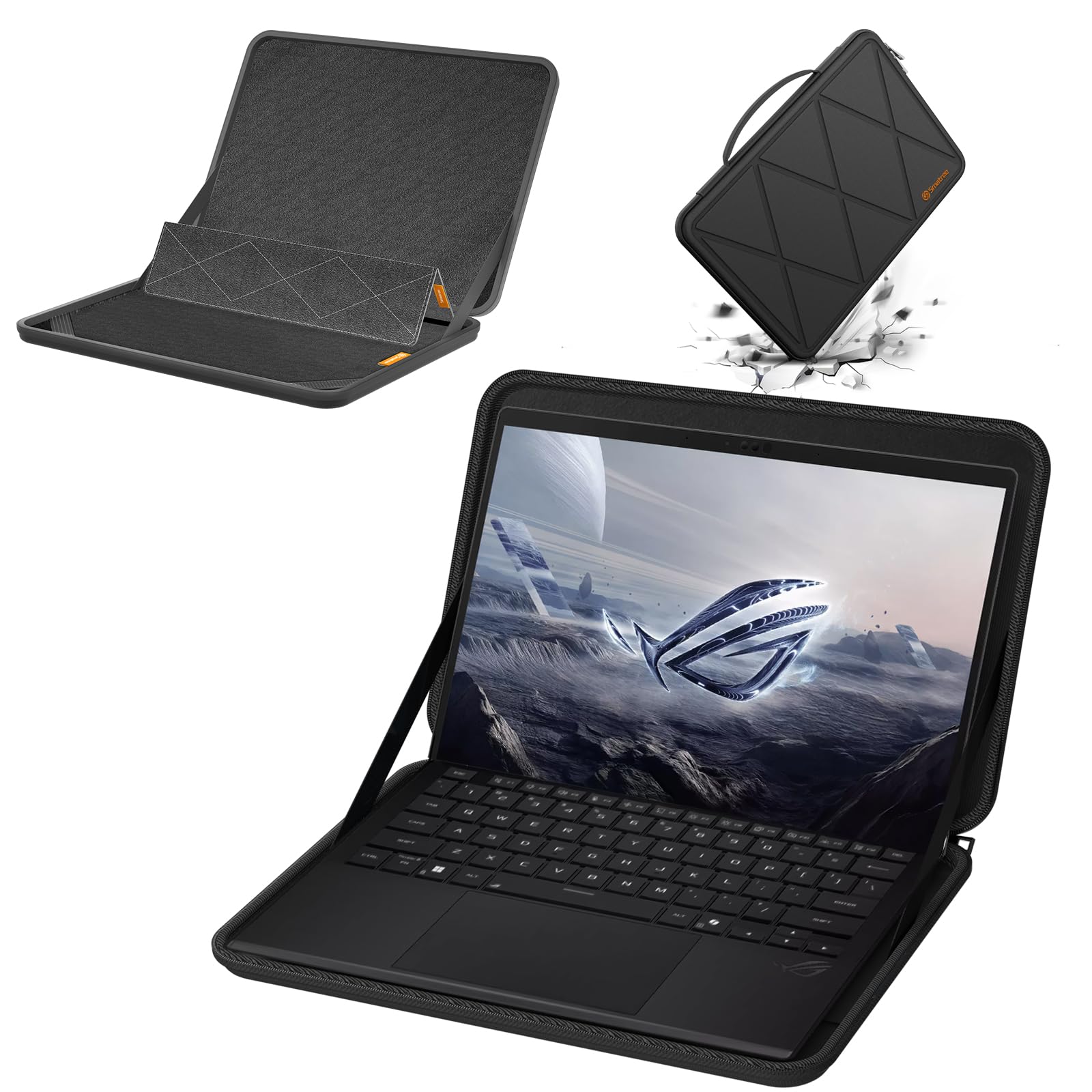 Smatree Funda rígida de EVA para portátil MS28T Funda rígida de EVA con Soporte Compatible para 13,4 Pulgadas ASUS ROG Flow Z13 2025 GZ302/2023 GZ301/2022,antigolpes and Impermeable portátil Funda