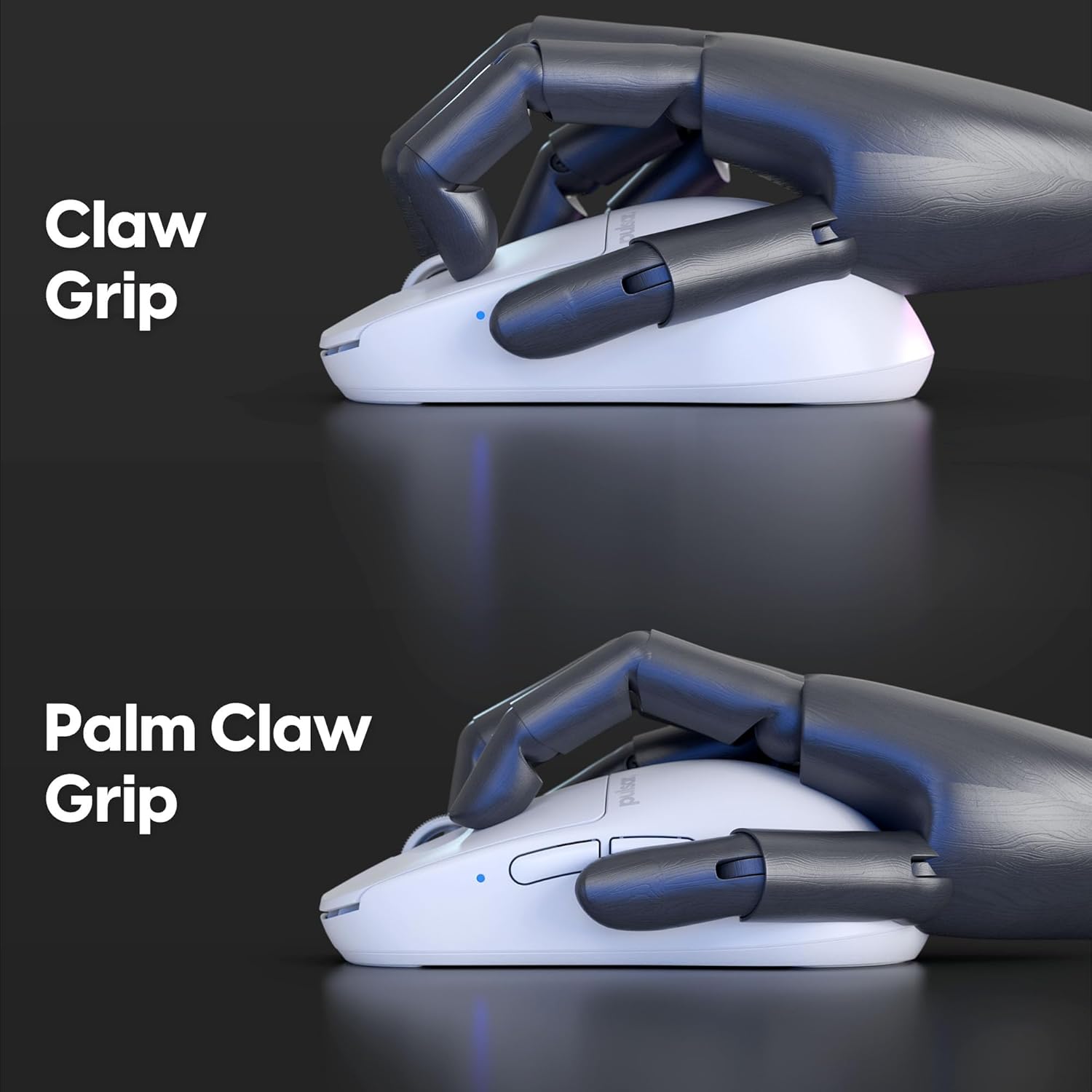 Pulsar Gaming Gears X2H Wireless Gaming Mouse, Ultra Lightweight 1.90 oz (54 g), Symmetrical, Optical Switch, 2.4 Ghz 1 ms, 26000 DPI, PAW3395 Sensor (Medium, Wireless, White) (Renewed)
