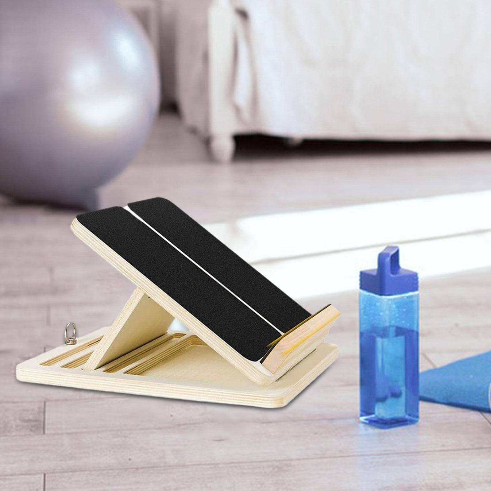 kowaku Wooden Slant Board Leg Stretch Board Nonslip Balance Board Incline Board for Feet Calf Stretcher for Sports Practice Home Gym