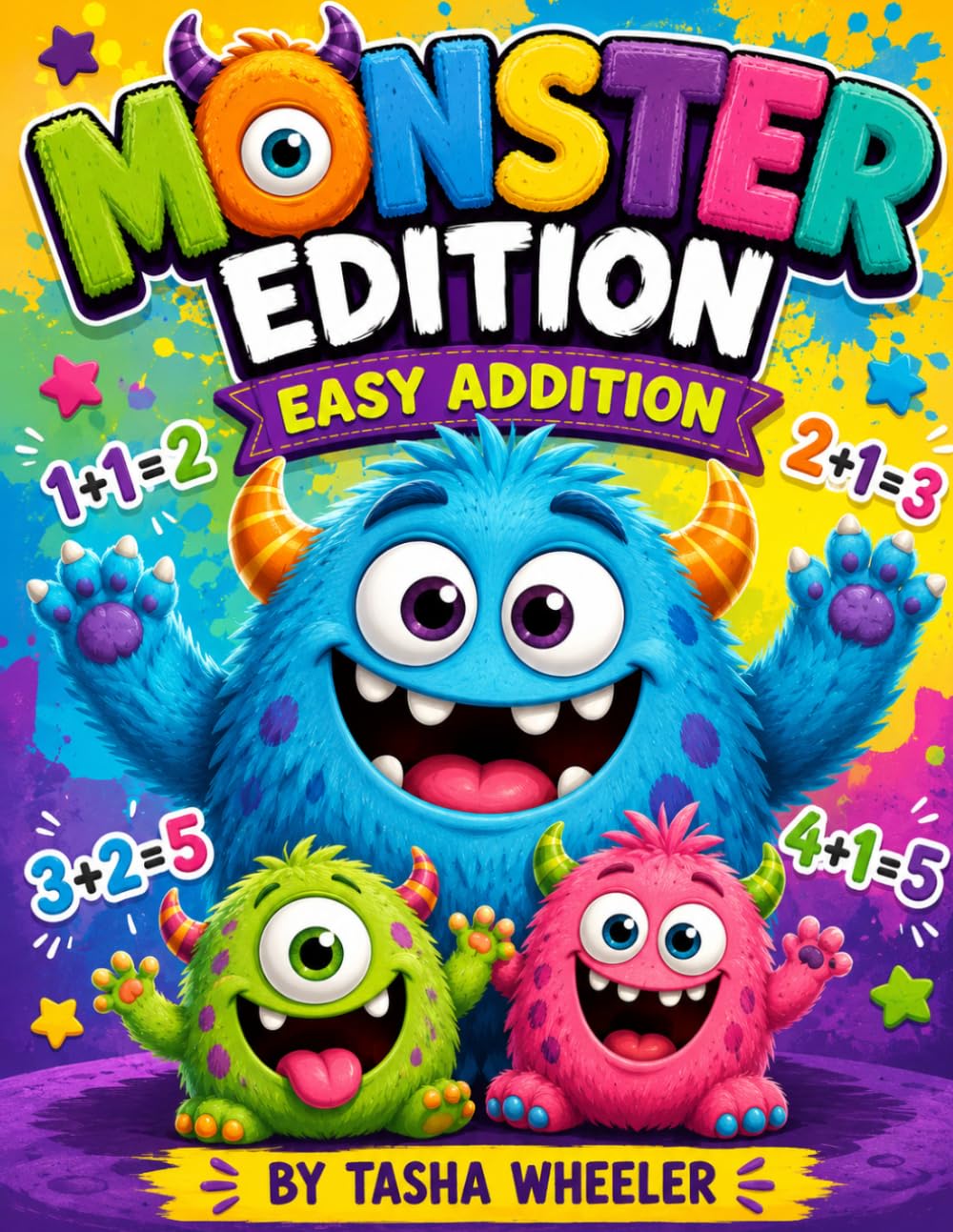 Monster Addition: Easy addition for young children and a fun coloring book with monsters