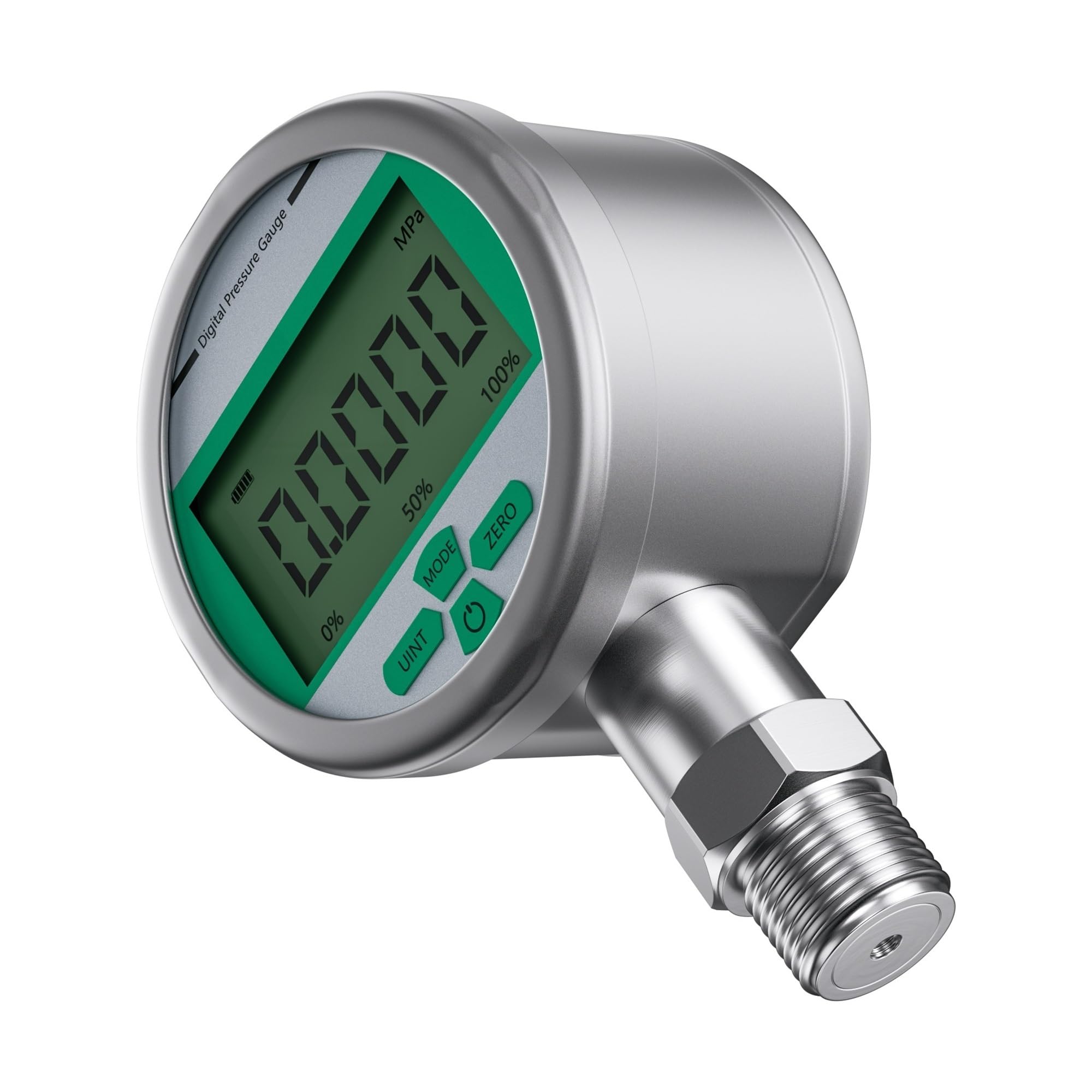 Digitales Manometer, 80 mm Industrie-Manometer, 0,2% Genauigkeit, Luft-Öl-Druck-Flüssigkeitsmesswerkzeug(0-6Mpa)