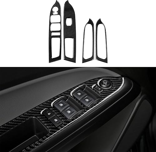 Miniatura 1 de Adhesivo de fibra de carbono para interruptor de elevalunas de automóvil, compatible con Chevrolet ColoradoGMC Canyon 2015 2016 2017 2018 2019 2020