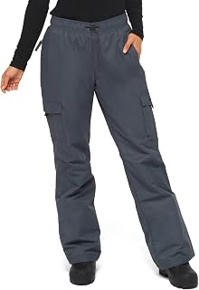 Arctix Women's Lumi Pull Over Fleece Lined Cargo Snow Pants, Steel, X-Large (16-18) Regular