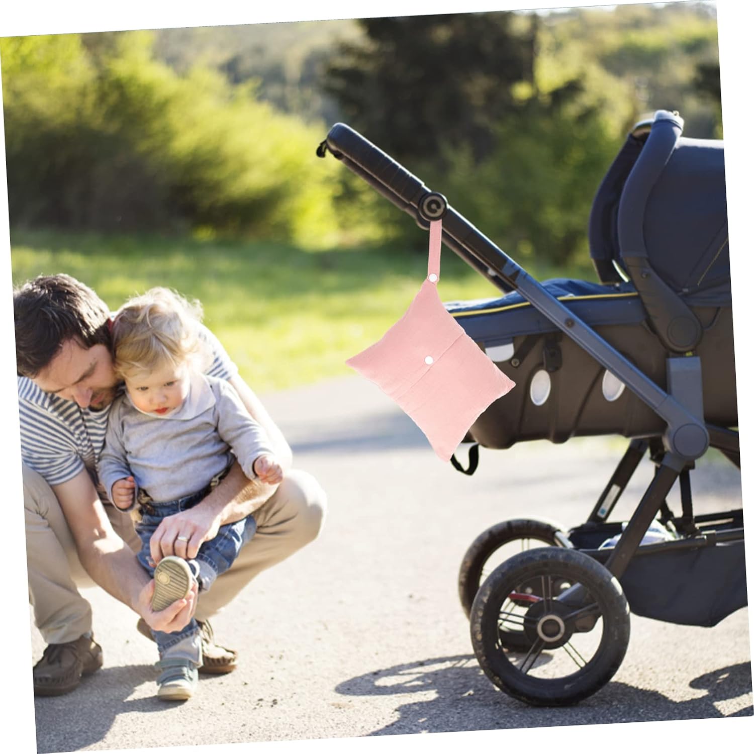 5pcs Portable Diaper Bag Organizer for Stroller Lightweight Hanging Storage Pouch for Essentials Versatile Diaper and Toy Holder for Outdoor Activities Travel Shopping