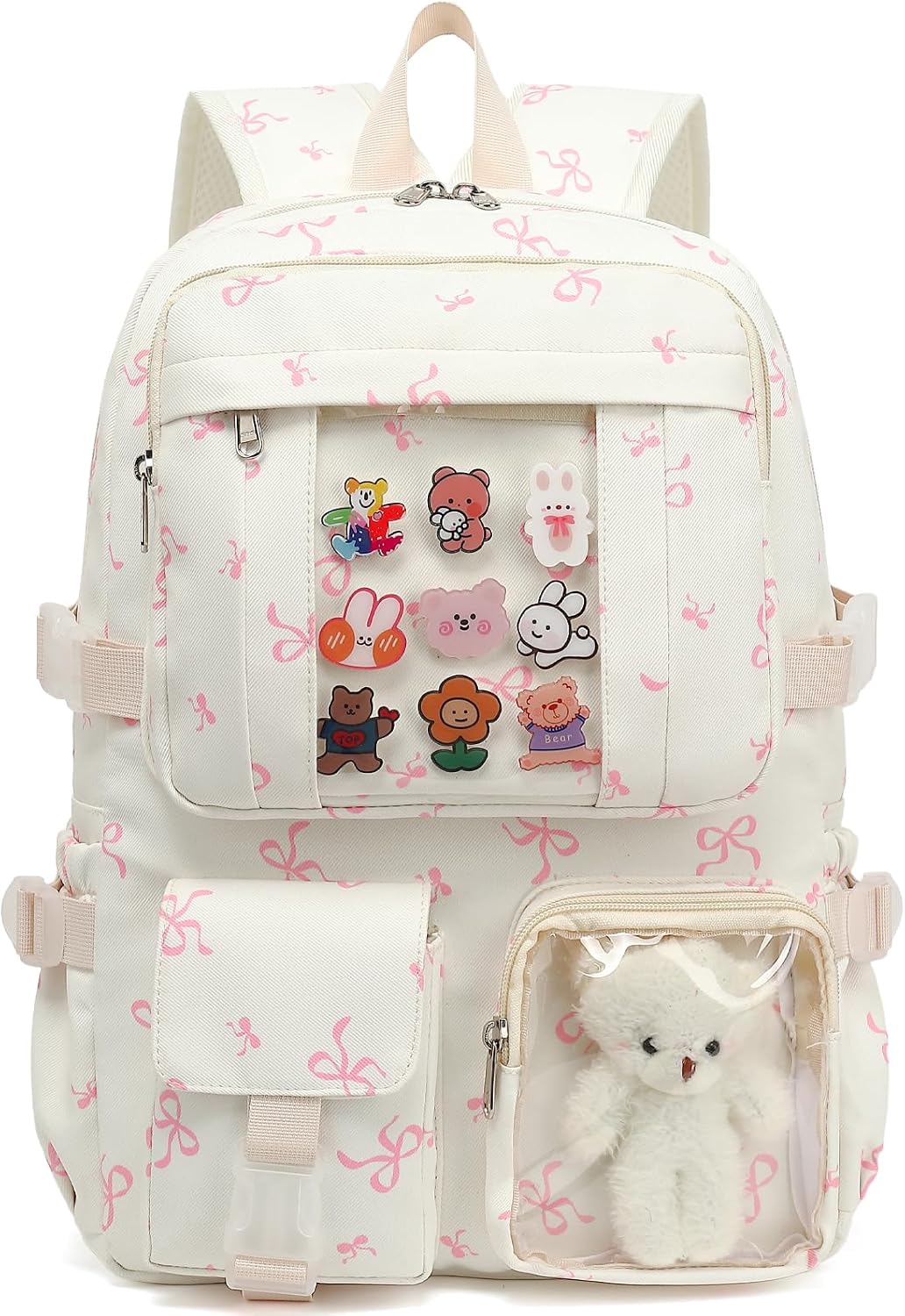 PRLINJSK Kawaii Backpack for Teen Girls