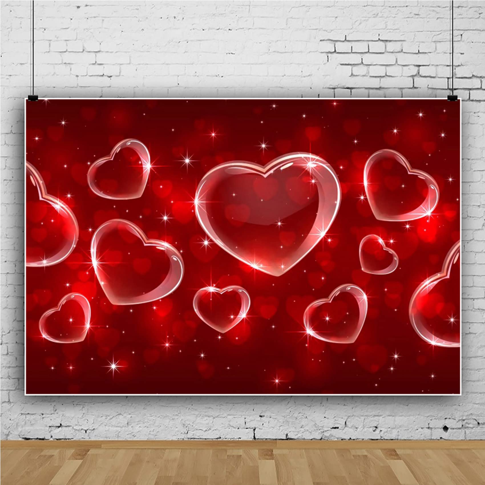 Amazon | Laeacco 7 x 5フィート ロマンチック バレンタインデー 背景