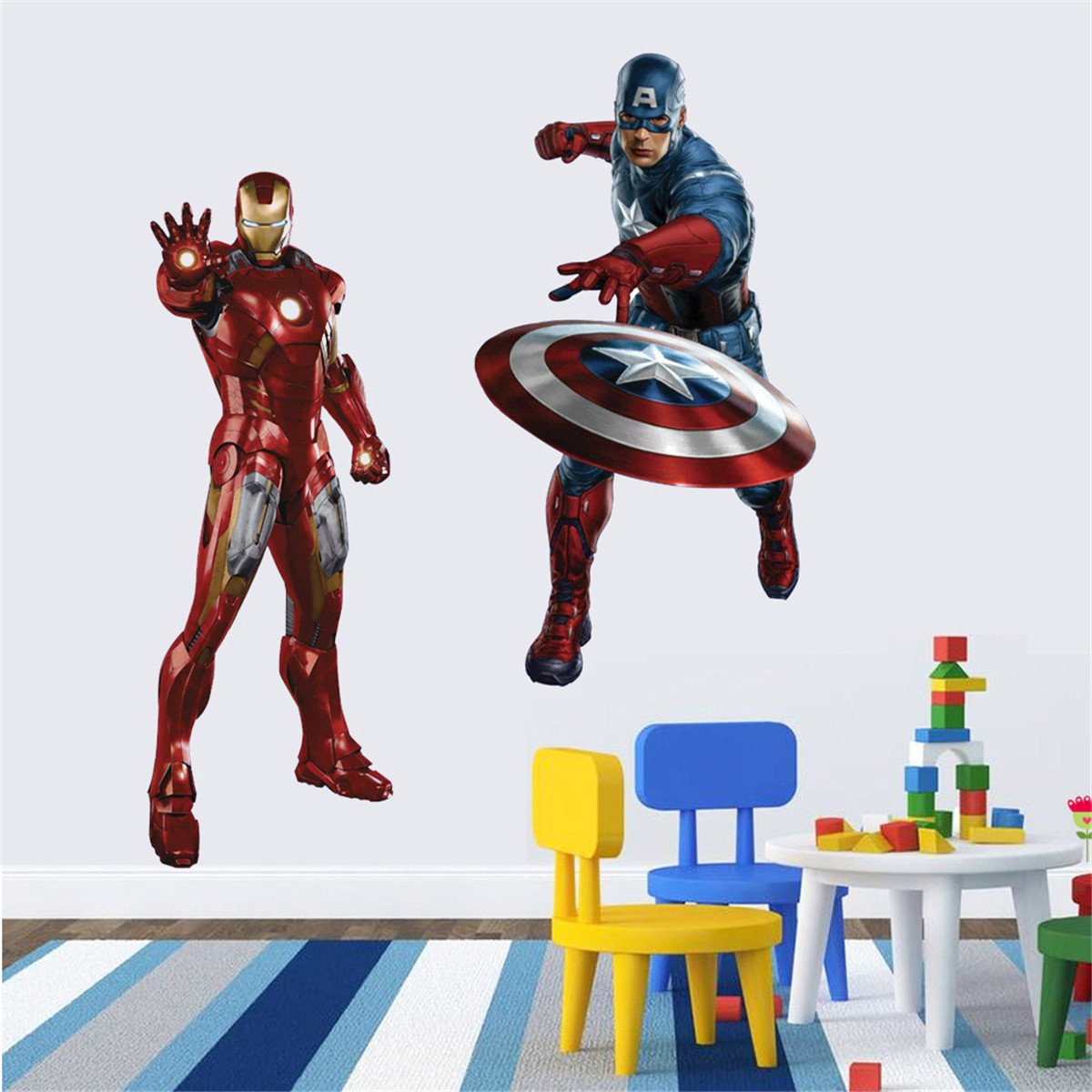 5070 Cm the Avengers Iron Man Wall Sticker for Kid Children's Roomhome Decals Background Wallsticker