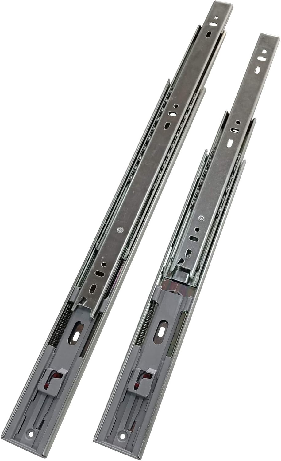 Uр Tо 40% оƒƒ Soft Close Drawer Glides 12 inches [Hardware for 1 Drawer] Soft Close Silent Glide [3 Section Ball Bearing Full Extension] Rust Proof Zinc Plated Metal - Heavy Duty Drawer Glides