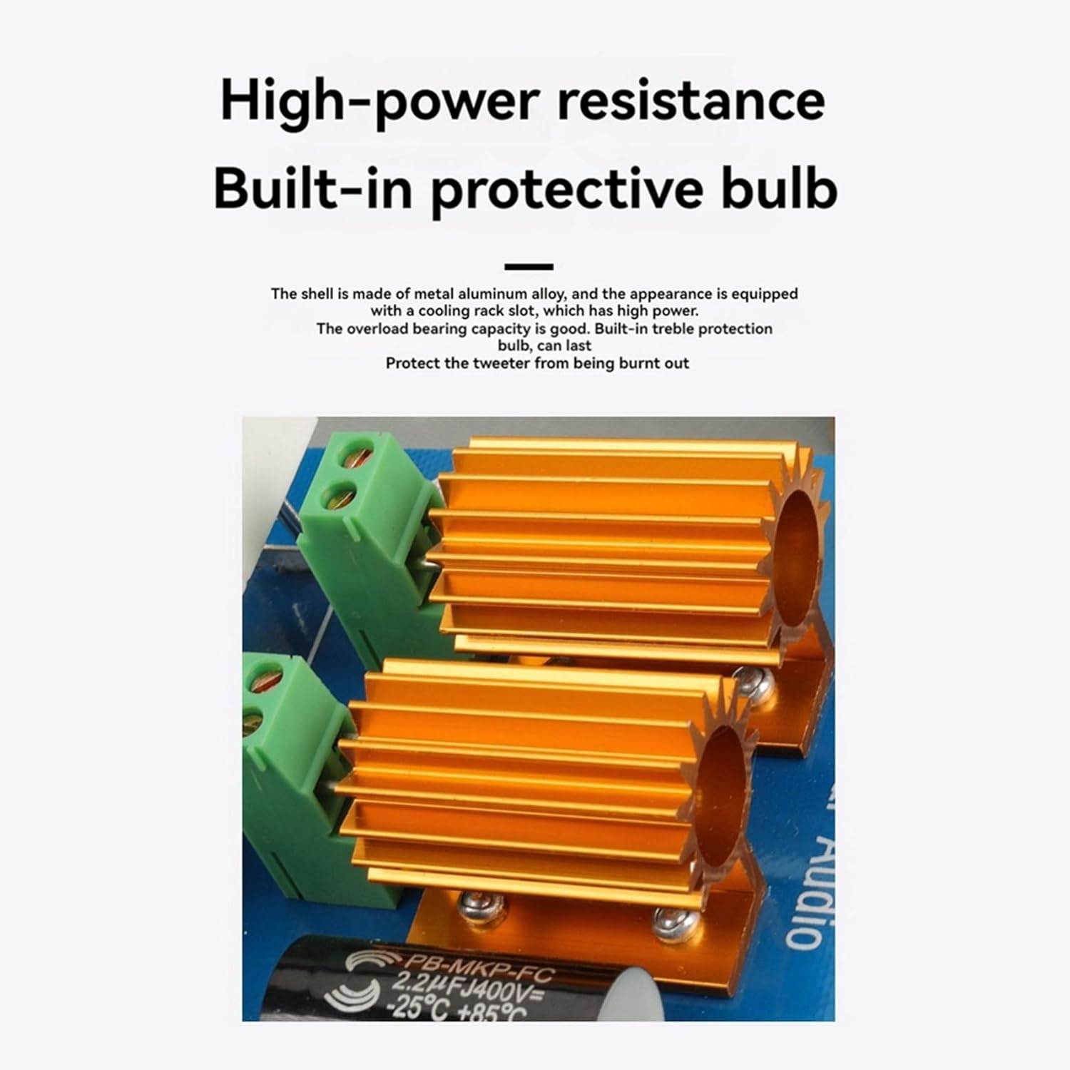 2X Two-Way Speaker Crossover Professional Stage Performance 1500W Frequency Divider for Single 15 Inch 18 Inch Speaker