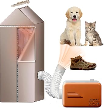 Portable Clothes Dryer for Apartments Machine,Portable Dryers for Laundry,Mini Dryer for Clothes,Travel RV Small Clothes Portable Dryer, Secadora Portatil De Ropa,Drying Pets/Shoes/Clothes Gold