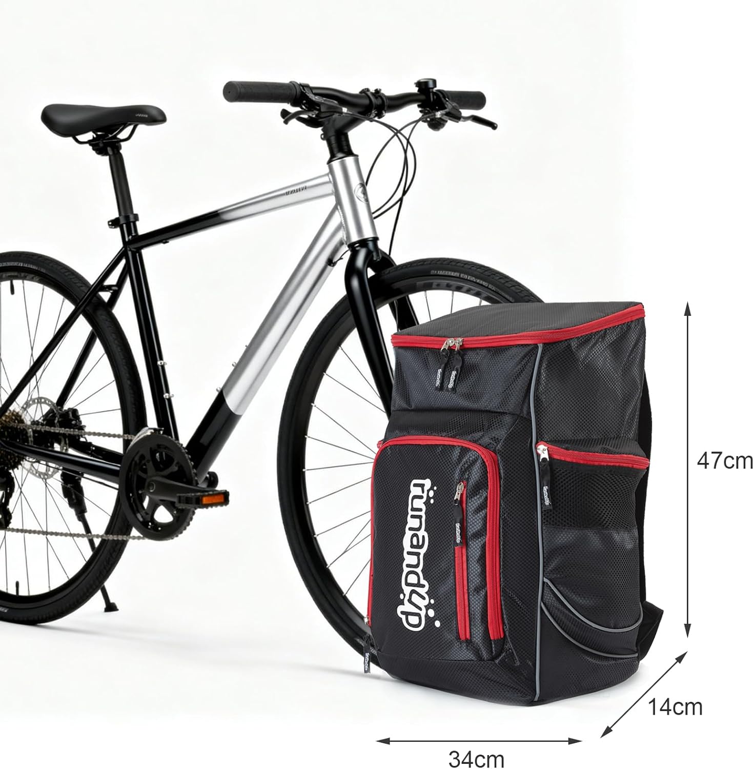 Waterproof Triathlon Backpack with Wet Storage, 22L Transition Bag for Swimming Cycling Running Race Day