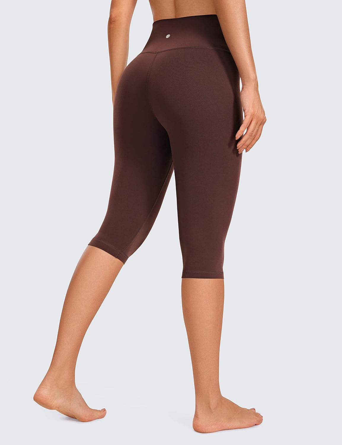 CRZ YOGA Butterluxe Womens Capri Leggings - 14.5" Knee Length High Waisted Summer Workout Buttery Soft Pants - Image 2