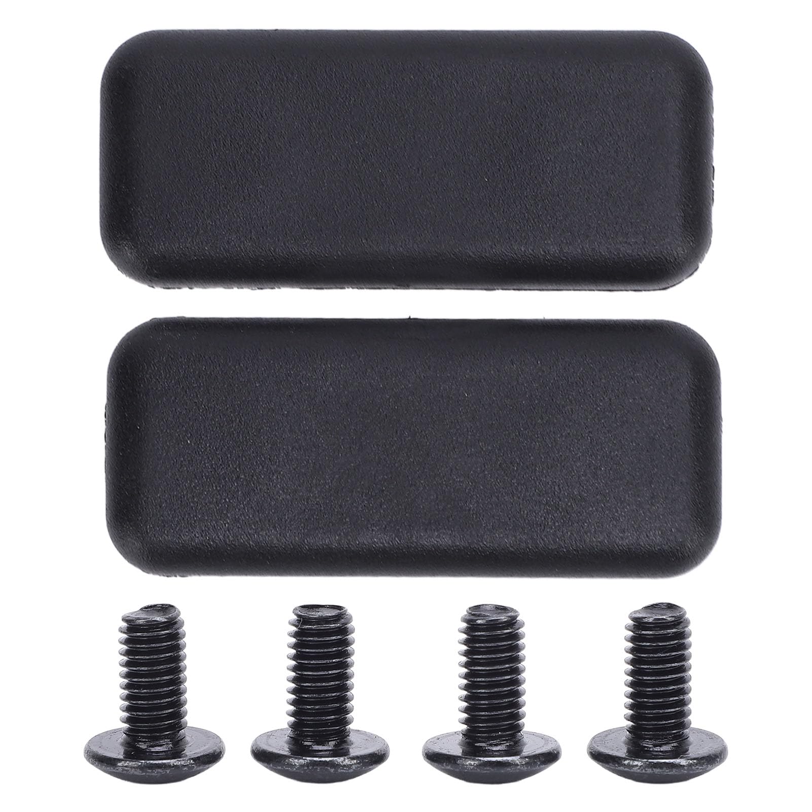 2PCS 64658 Rear Door Mounting Plates W/Screws Compatible With Leer 100xr 100xl 100xq 180xr 180xl Series Truck Caps