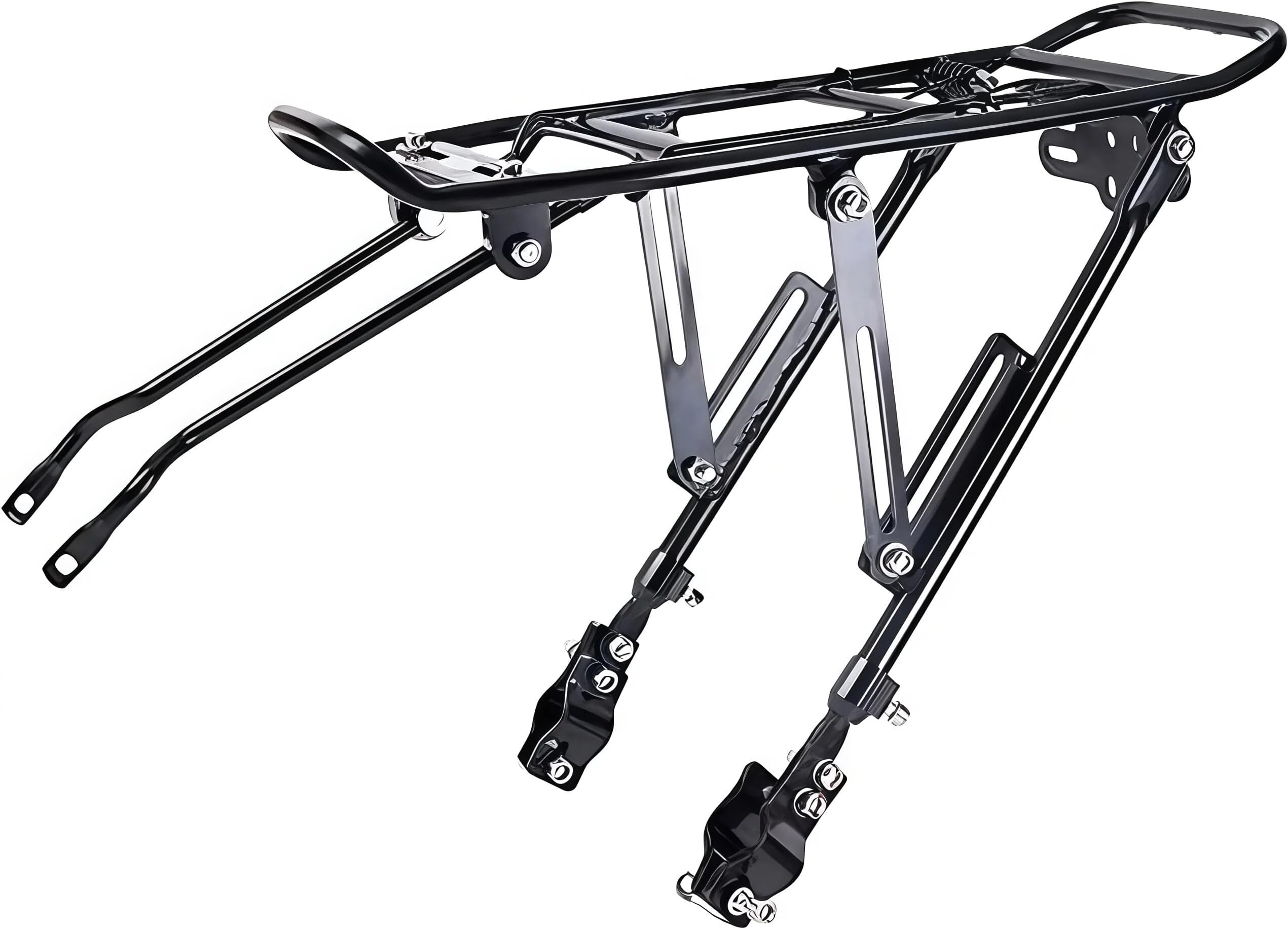 2025 Upgraded ZTZ Bike Bicycle Cargo Rack Rear Bike Rack, Bike Carrier Rack with Quick Release Road Bicycle Rear Racks 110-165 lbs Capacity Universal, compatiable with Most of Bikes.
