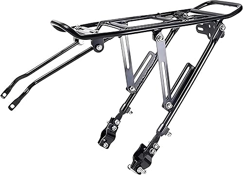 Generies Ciclismo universal ajustable bicicleta alta capacidad carga rack equipo ciclismo soporte pie pie bicicleta equipaje portaequipajes