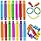 Pop Tubes, 14Pack Pop Tube Fidget Toys for Kids and Sensory Toys for Children and Adult, Fidget Tubes for Stress and Anxiety Relief, Learning Toys for Toddlers