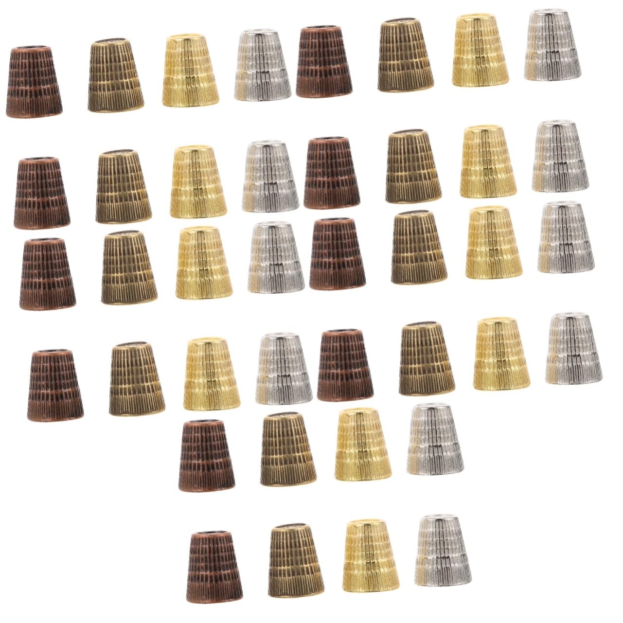 STOBOK 40piezas De Vintage Protector De Dedos Para Accesorios De Costura Para Principiantes y Para y Manualidades