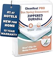 Vista 1 de CleanRest PRO Protector de somier - Defensa máxima contra alérgenos, ácaros del polvo y más - Resistente al agua, barrera de alérgenos MicronOne