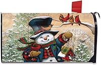 Vista 4 de Briarwood Lane - Funda para buzón grande de nieve a cuadros de invierno