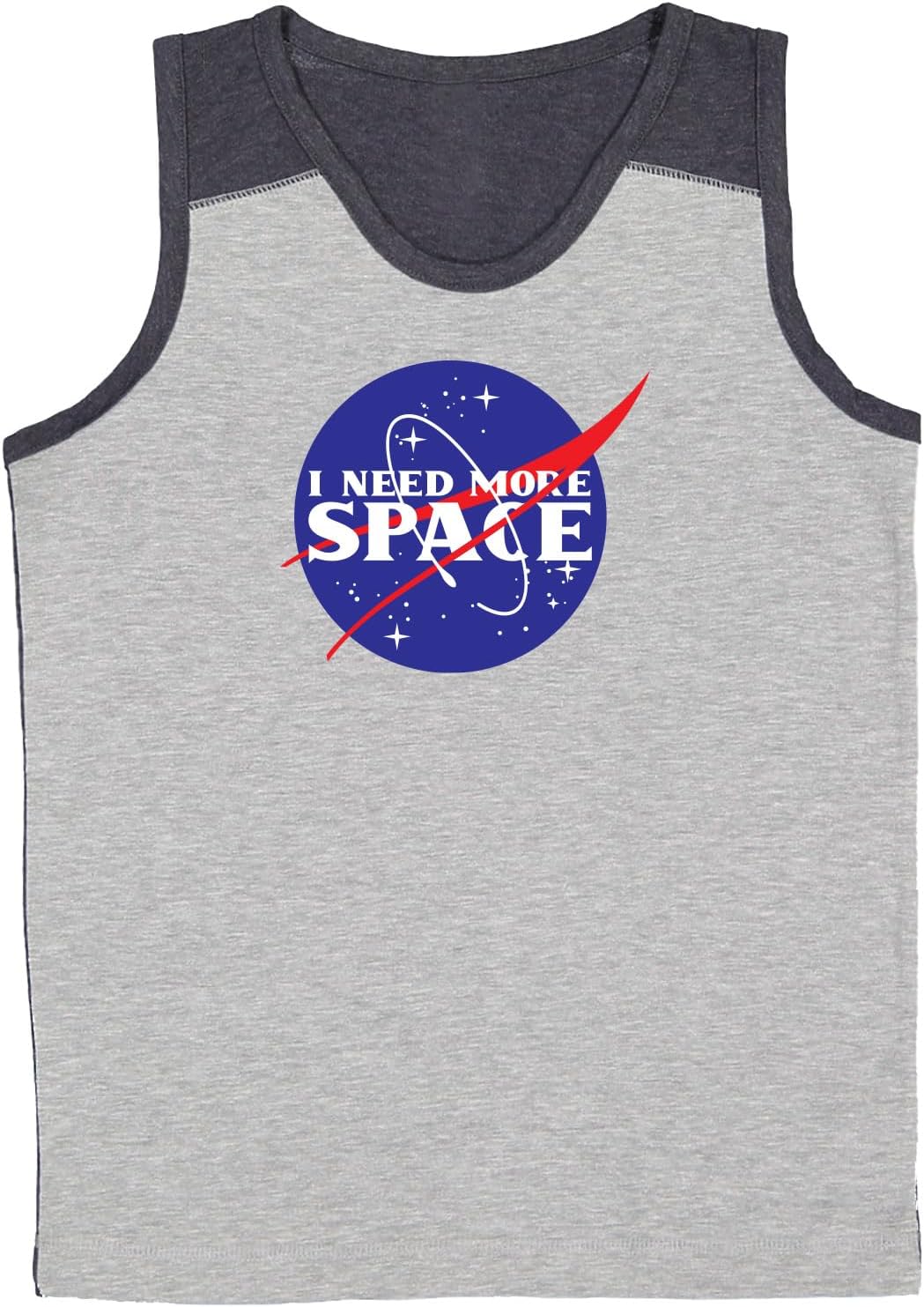 I Need More Space - Funny Aero Parody Youth Contrast Back Tank Top