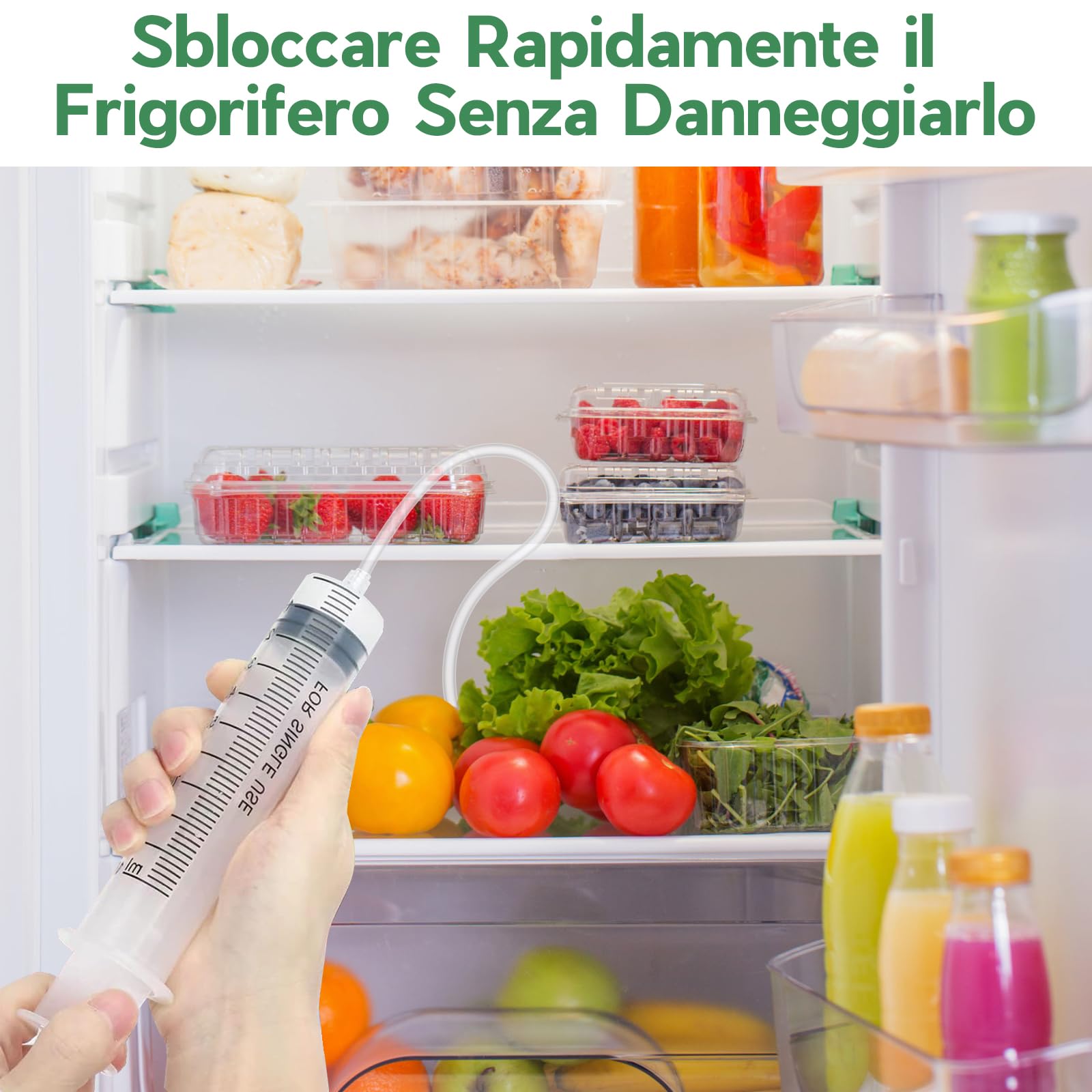 Kit Pulizia Frigorifero 8 Pezzi - Spazzola Foro Di Scarico E Accessori Per Manutenzione - Foto 4